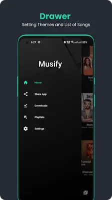 Musify-Online Music Player android App screenshot 0